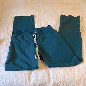 Figs Livingston dark green/teal scrub pants